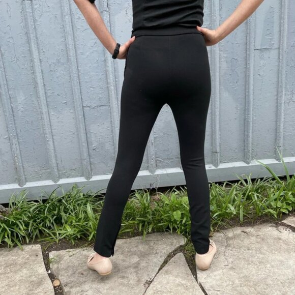 Valentino straight leg silk embellished pants, size 4 - Picture 4 of 13